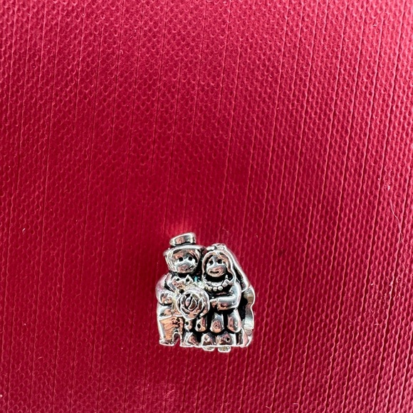 Sterling Silver Wedding Couple Charm đź’Ť Cute Mini Bead - Picture 2 of 4
